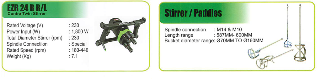 CONTRA TWIN STIRRER / PADDLES