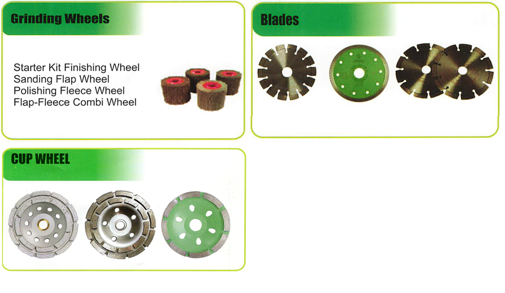 GRINDING WHEELS, BLADES & CUP WHEELS