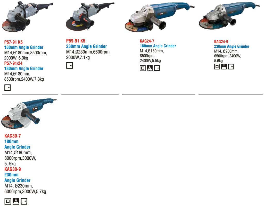 ANGLE GRINDERS
