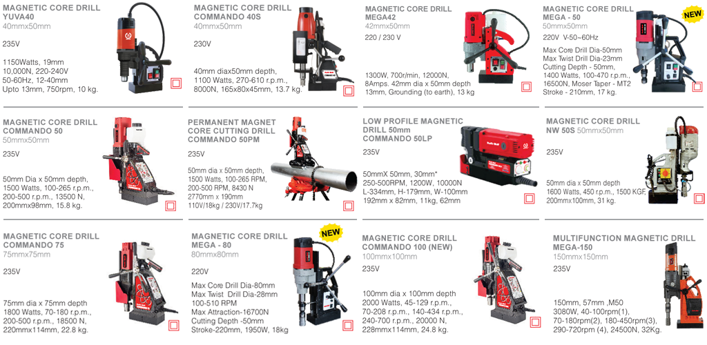 MAGNETIC CORE DRILLS