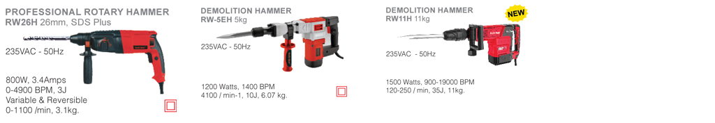 ROTARY HAMMERS